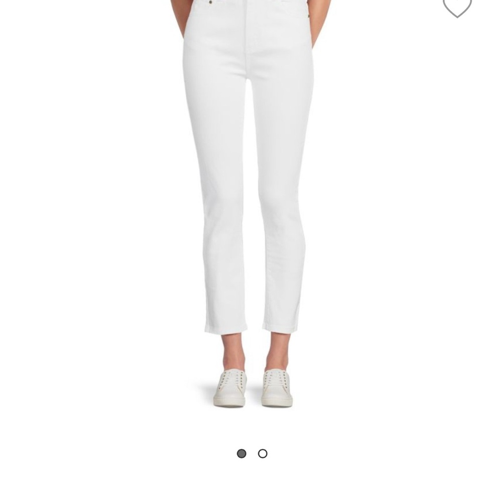 Cavalli Class Women's Crisp White Cropped Jeans